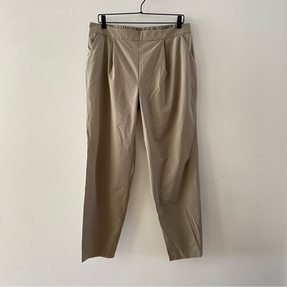 Arc'teryx Contenta Pant Women's Size 14 Beige Khaki Lightweight Elastic waist